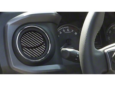 Air Vent Accent Trim; Raw Carbon Fiber (16-23 Tacoma)