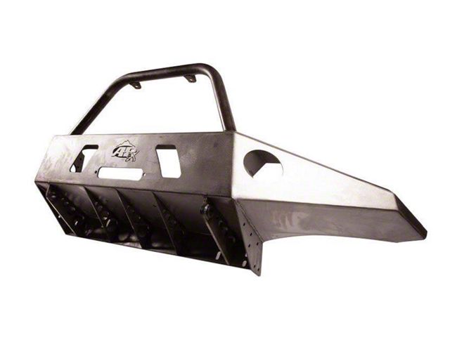 APEX Front Bumper with Center Hoop; Bare Steel (05-15 Tacoma)