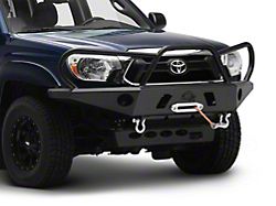 APEX Front Bumper with Full Hoop; Black Aluminum (05-15 Tacoma)