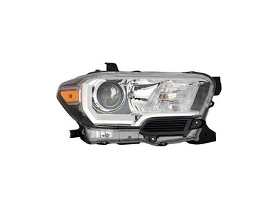 CAPA Replacement Halogen Headlight; Passenger Side (16-17 Tacoma w/o Factory LED DRL)