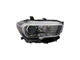 CAPA Replacement Halogen Headlight; Passenger Side (16-23 Tacoma w/ Factory LED DRL)