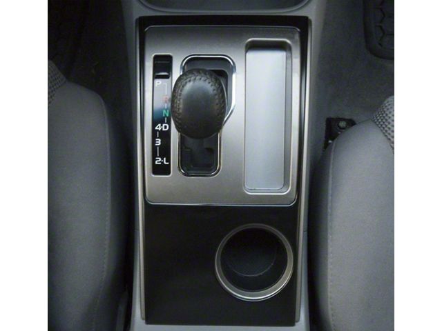 Center Console Accent Trim; Matte Black (05-15 Tacoma)