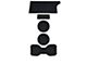 Center Console Cup Holder Inserts; Black/Black (16-23 Tacoma w/ Manual Transmission)