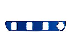 Center Dash 3-Switch Panel Accent Trim; Blazing Blue (16-23 Tacoma)