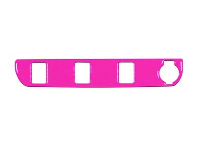 Center Dash 3-Switch Panel Accent Trim; Hot Pink (16-23 Tacoma)