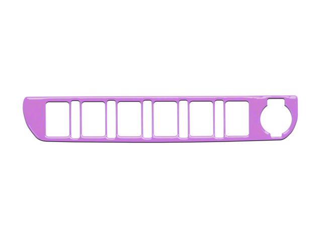 Center Dash 6-Switch Panel Accent Trim; Lavender Purple (16-23 Tacoma)