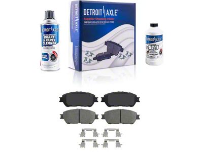 Ceramic Brake Pads; Front Pair (05-15 5-Lug Tacoma)