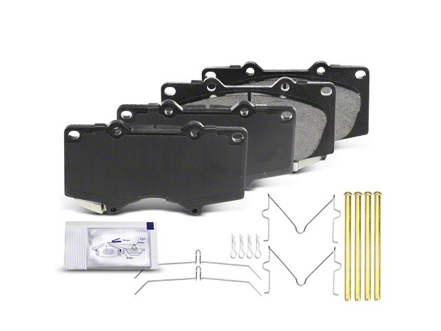 Ceramic Brake Pads; Front Pair (05-23 6-Lug Tacoma)