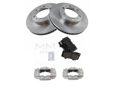 Ceramic 6-Lug Brake Rotor, Pad and Caliper Kit; Front (05-23 6-Lug Tacoma)