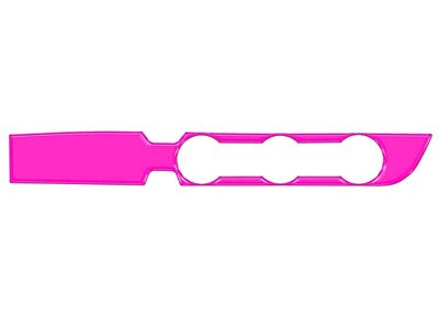 Climate Control Accent Trim; Hot Pink (16-23 2WD Tacoma w/ Key Ignition)