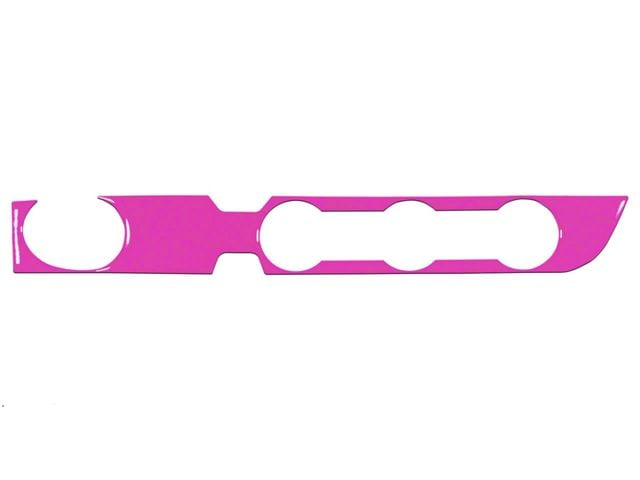 Climate Control Accent Trim; Hot Pink (16-23 2WD Tacoma w/ Push to Start Button)