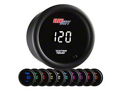 Digital Water Temperature Gauge; Black 10 Color (Universal; Some Adaptation May Be Required)