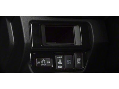 Dim Light 3-Switch Control Accent Trim; Gloss Black (16-23 Tacoma)