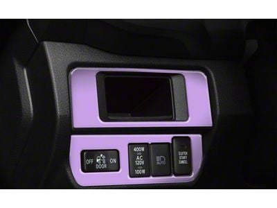Dim Light 3-Switch Control Accent Trim; Lavender Purple (16-23 Tacoma)
