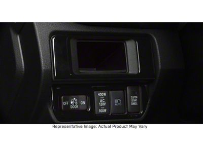 Dim Light 3-Switch Control Accent Trim; Matte Black (16-23 Tacoma)