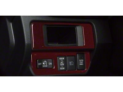 Dim Light 4-Switch Control Accent Trim; Ruby Red (16-23 Tacoma)