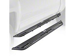 Go Rhino Dominator Xtreme DT Side Step Bars; Textured Black (2024 Tacoma Double Cab)