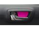 Door Handle Insert Accent Trim; Hot Pink (16-23 Tacoma)