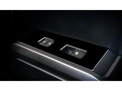 Door Switch Panel Accent Trim; Gloss Black (16-23 Tacoma)