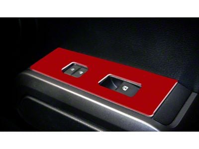 Door Switch Panel Accent Trim; Gloss TRD Red (16-23 Tacoma Access Cab)