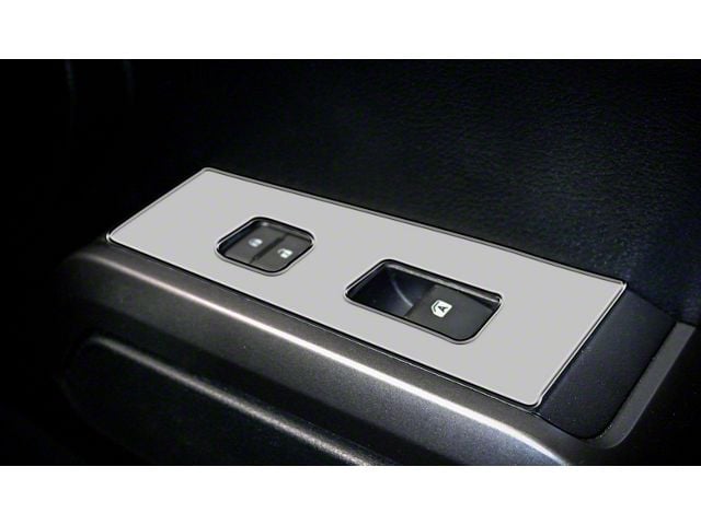 Door Switch Panel Accent Trim; Liquid Chrome (16-23 Tacoma)