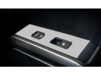 Door Switch Panel Accent Trim; Liquid Chrome (16-23 Tacoma Access Cab)