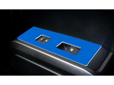 Door Switch Panel Accent Trim; Voodoo Blue (16-23 Tacoma Access Cab)