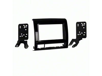 Double-DIN Stereo Installation Kit; Black (12-15 Tacoma)