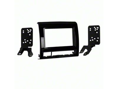 Double-DIN Stereo Installation Kit; High Gloss Charcoal (12-15 Tacoma)