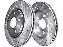 Drilled and Slotted 5-Lug Rotors; Front Pair (05-15 Tacoma)