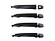 Exterior Door Handles; Front and Rear; Textured Black (05-15 Tacoma Double Cab)