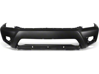 Factory Style Front Bumper Cover with Fog Light Openings and Fender Flare Holes; Textured Black (12-15 Tacoma Base, Pre Runner)