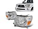 Factory Style Headlights with Amber Corners; Chrome Housing; Clear Lens (05-11 Tacoma)