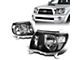 Factory Style Headlights with Clear Corners; Black Housing; Clear Lens (05-11 Tacoma)