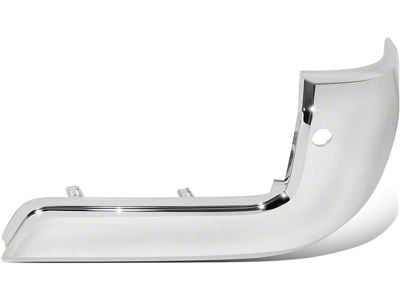 Factory Style Rear Bumper End with Parking Sensor Holes; Passenger Side; Chrome (16-23 Tacoma, Excluding SR & TRD Pro)