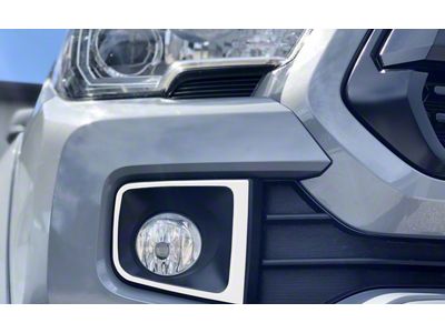 Fog Light Accent Trim; Gloss White (16-23 Tacoma TRD Off-Road, TRD Sport)