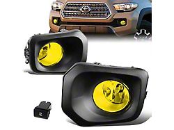 Fog Lights with Switch and Black Bezels; Amber (16-23 Tacoma)
