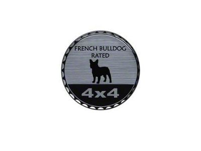 French Bulldog Rated Badge (Universal; Some Adaptation May Be Required)