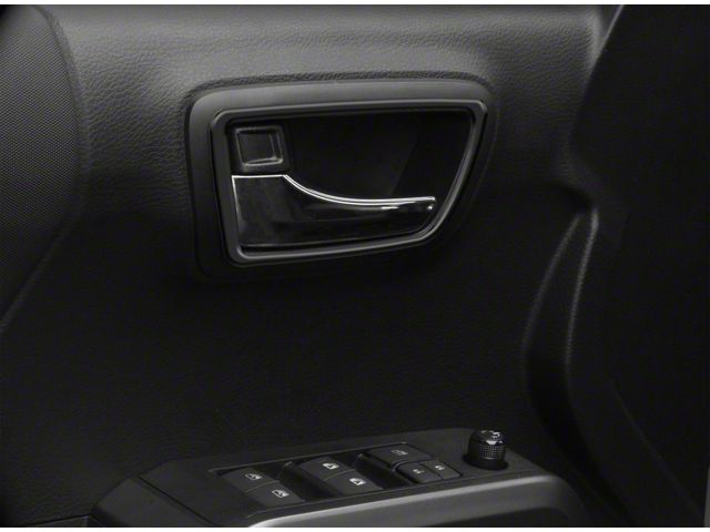 Front Door Handle Surround Accent Trim; Matte Black (16-23 Tacoma)