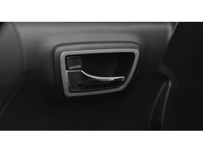Front and Rear Door Handle Surround Accent Trim; Charcoal Silver (16-23 Tacoma Access Cab)