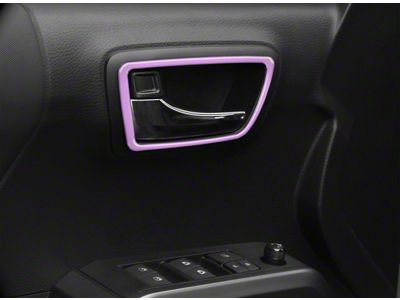 Front and Rear Door Handle Surround Accent Trim; Lavender Purple (16-23 Tacoma Access Cab)