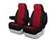 Genuine Neoprene Custom 1st Row Bucket Seat Covers; Red/Black (16-23 Tacoma)