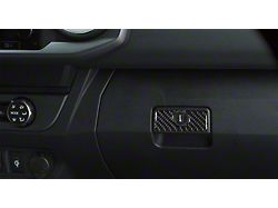 Glove Box Handle Accent Trim; Domed Carbon Fiber (16-23 Tacoma)