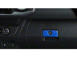 Glove Box Handle Accent Trim; Voodoo Blue (16-23 Tacoma)