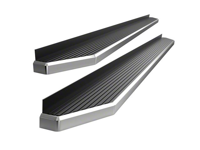 H-Style Running Boards; Polished (05-23 Tacoma Access Cab)