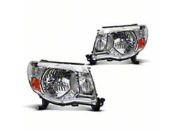 Halogen Headlights; Chrome Housing; Clear Lens (05-11 Tacoma Pre Runner, X-Runner)