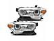 Halogen Headlights; Chrome Housing; Clear Lens (16-18 Tacoma w/o Factory DRL)