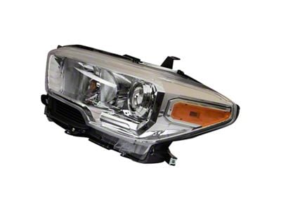 Headlight; Chrome Housing; Clear Lens; Driver Side (19-23 Tacoma w/o Fog Lights)