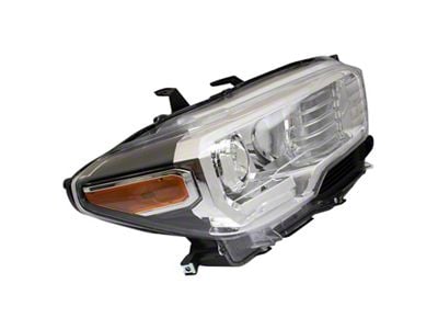 Headlight; Chrome Housing; Clear Lens; Passenger Side (19-23 Tacoma)