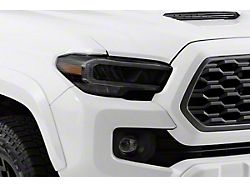 Headlight Covers; Carbon Fiber Look (16-23 Tacoma)